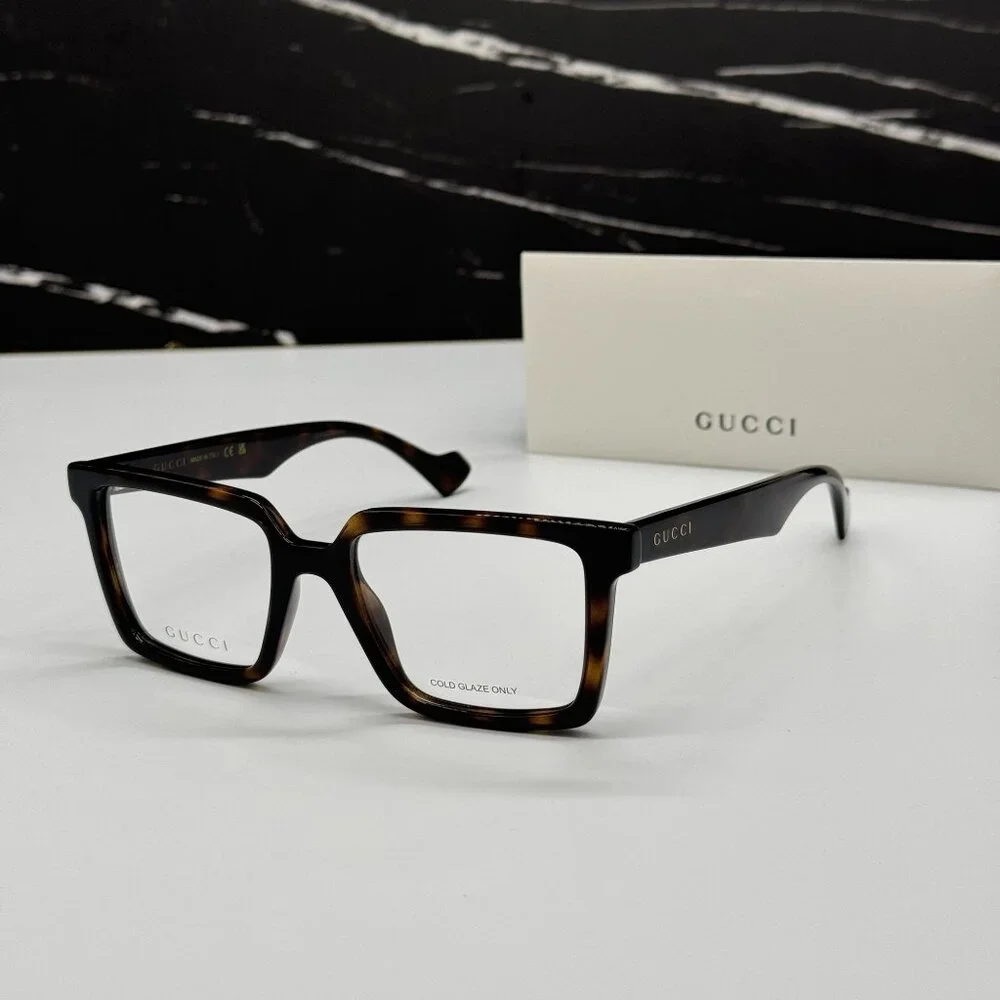 NEW GUCCI GG1540O 002 HAVANA UNISEX EYEGLASSES GUCCI